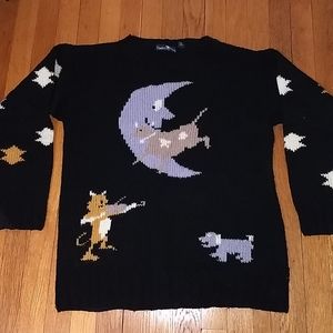 Vintage Hunters Run nursery rhyme theme sweater